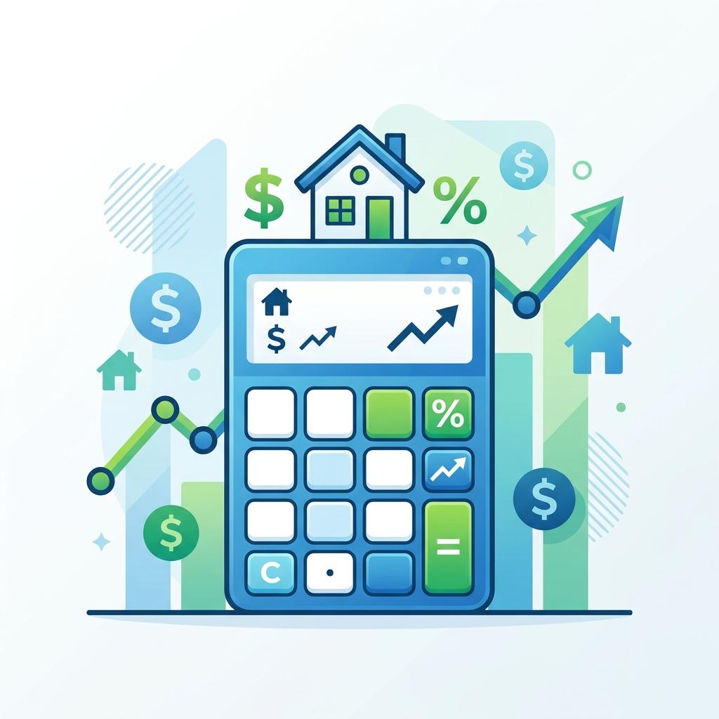 Calculator showing profit analysis for a house flip